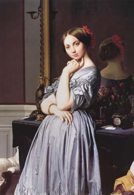 Jean Auguste Dominique Ingres Portrait of Vicomtesse Louise-Albertine d'Haussonville (mk04) oil painting image